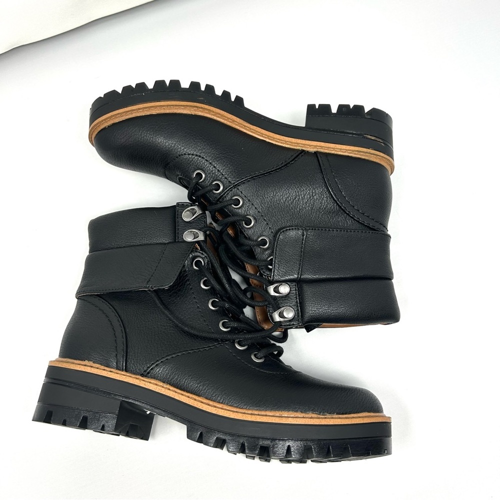 NEW Indigo Rd womens Irissac-R hiking combat moto boots in black size 5 1/2M